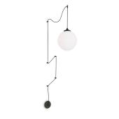 forma design gomb fuggesztek lampa e27  foglalat szurke  geometrikus modern nappali etkezo zsinoros fali mennyezeti felfuto.jpg
